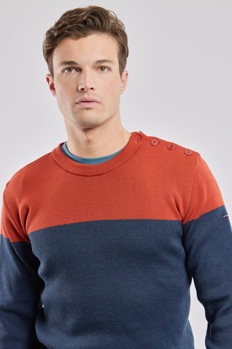 armor-lux-pull-marin-bi-color-homme-laine image 2