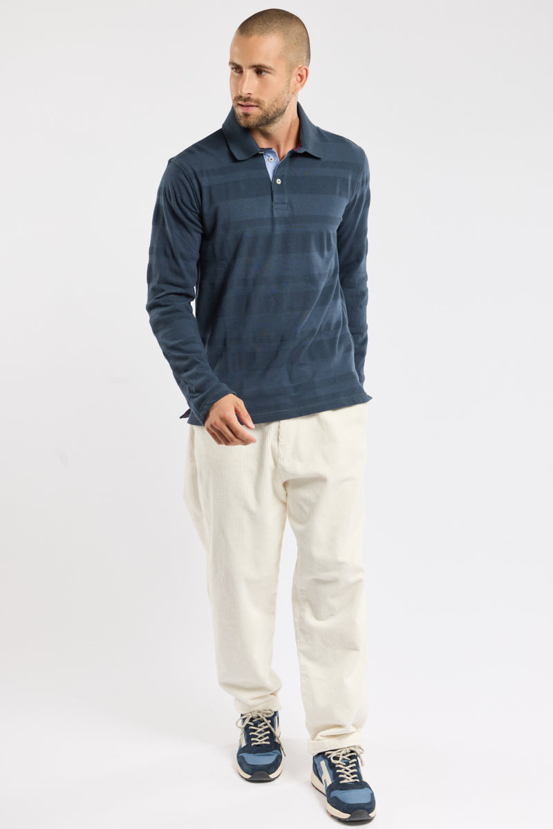 armor-lux-polo-rayures-fantaisie-homme-coton-manches-longues-2 image 3