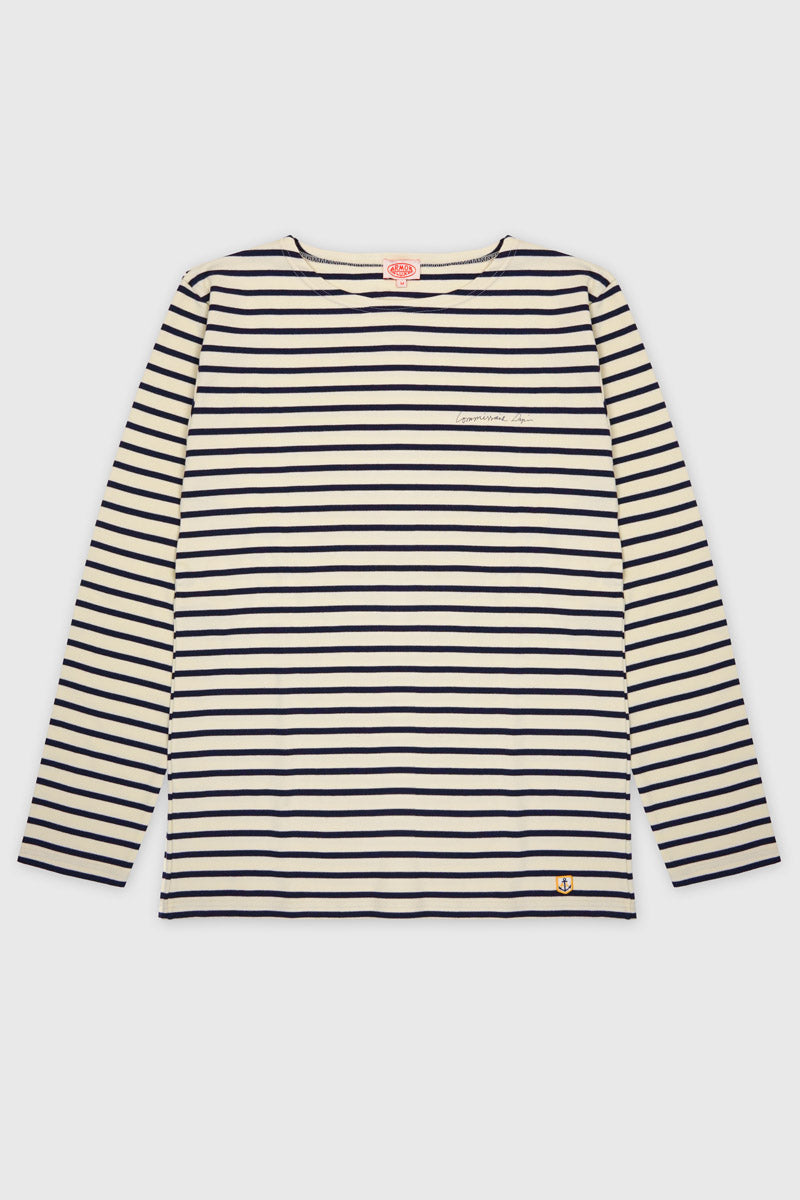 armor-lux-marini-re-homme-commissaire-dupin-marini-re-coton-col-bateau image 1