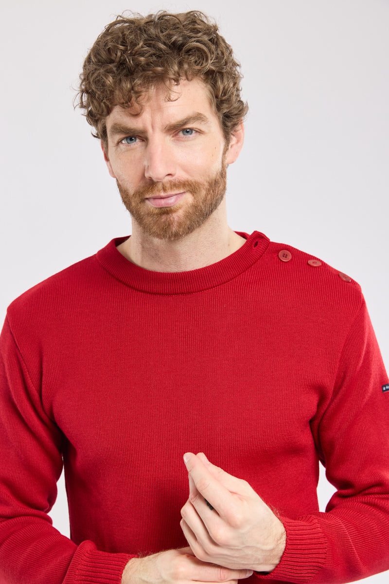 armor-lux-pull-marin-uni-paimpol-homme-laine image 2