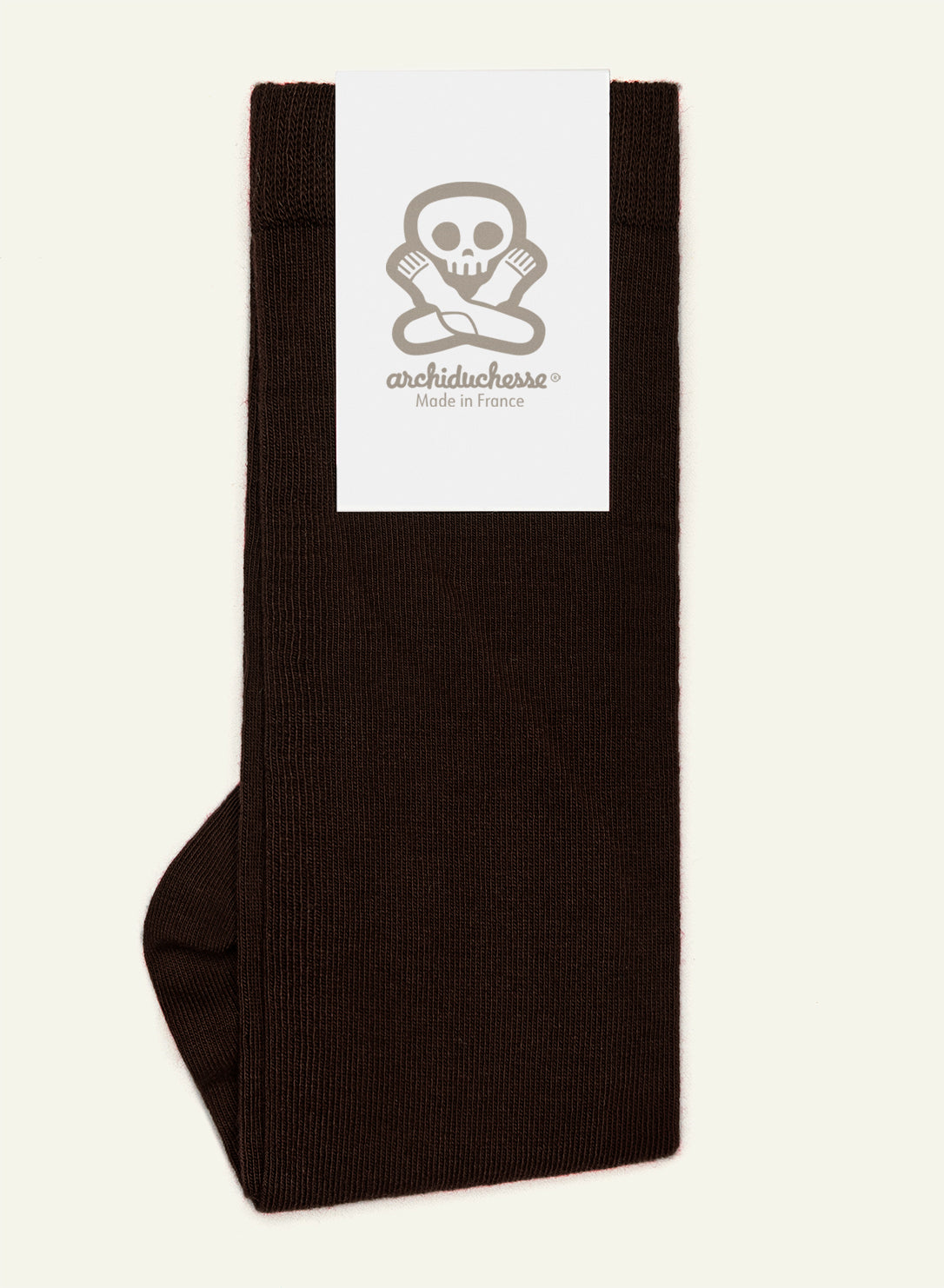 archiduchesse-marron-chocolat-noir-chaussettes-de-ville image 5