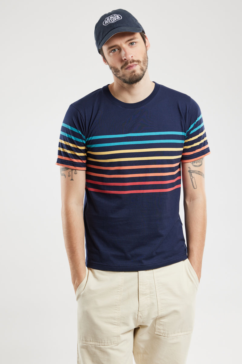 armor-lux-t-shirt-ray-coton-l-ger-homme image 4