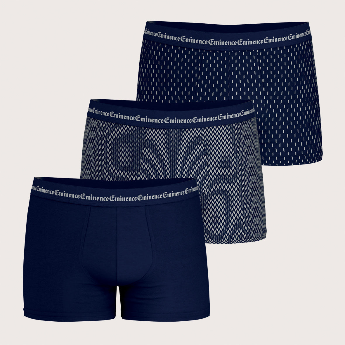 eminence-lot-de-3-boxers-homme-business-print-stretch image 1