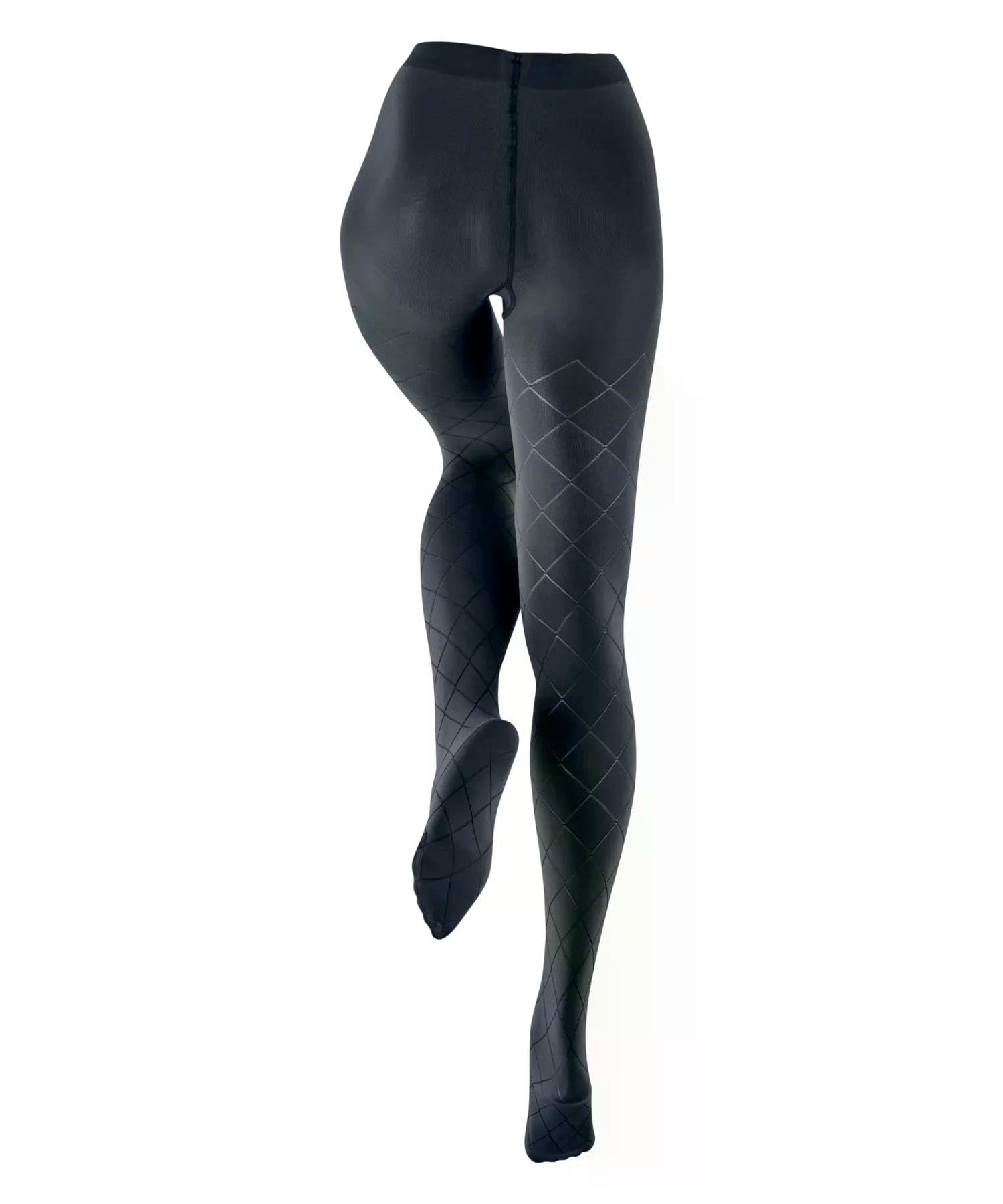 burlington-check-couture-collants-femme-opaque-fantaisie-bleu-marine-6120-44-46 image 2