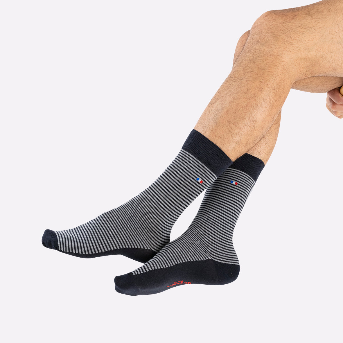 eminence-chaussettes-mi-hautes-homme-coton-peign-made-in-france-marine image 2