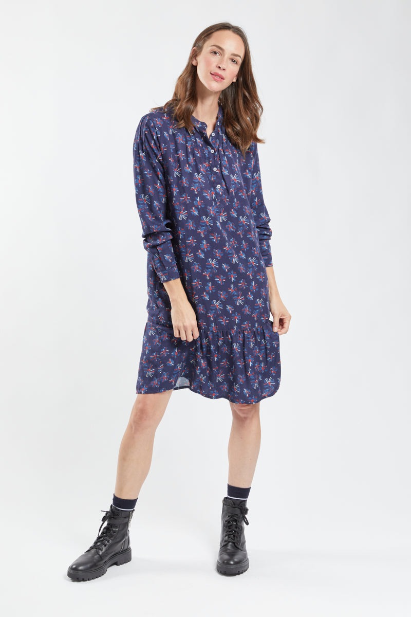 armor-lux-h-ritage-robe-fleurie-manches-longues-en-viscose image 1
