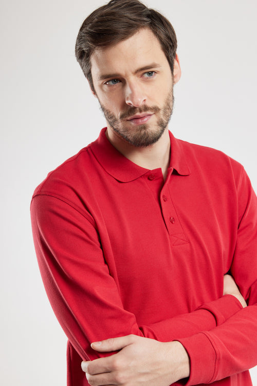 armor-lux-polo-homme-manches-longues-en-piqu-de-coton-stretch image 3