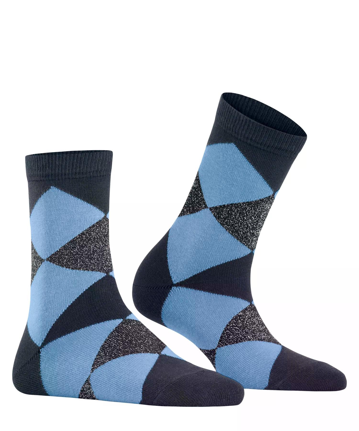 burlington-glitter-bonnie-chaussettes-femme-coton-respirant-argyle image 3