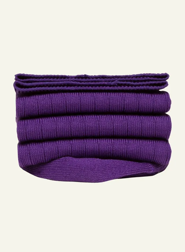 archiduchesse-violet-lectrique-chaussettes-fil-d-cosse-mi-hautes image 1