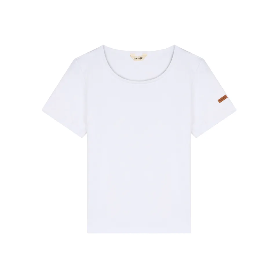 atelier-tuffery-t-shirt-femme-col-rond-blanc-coton-bio image 1