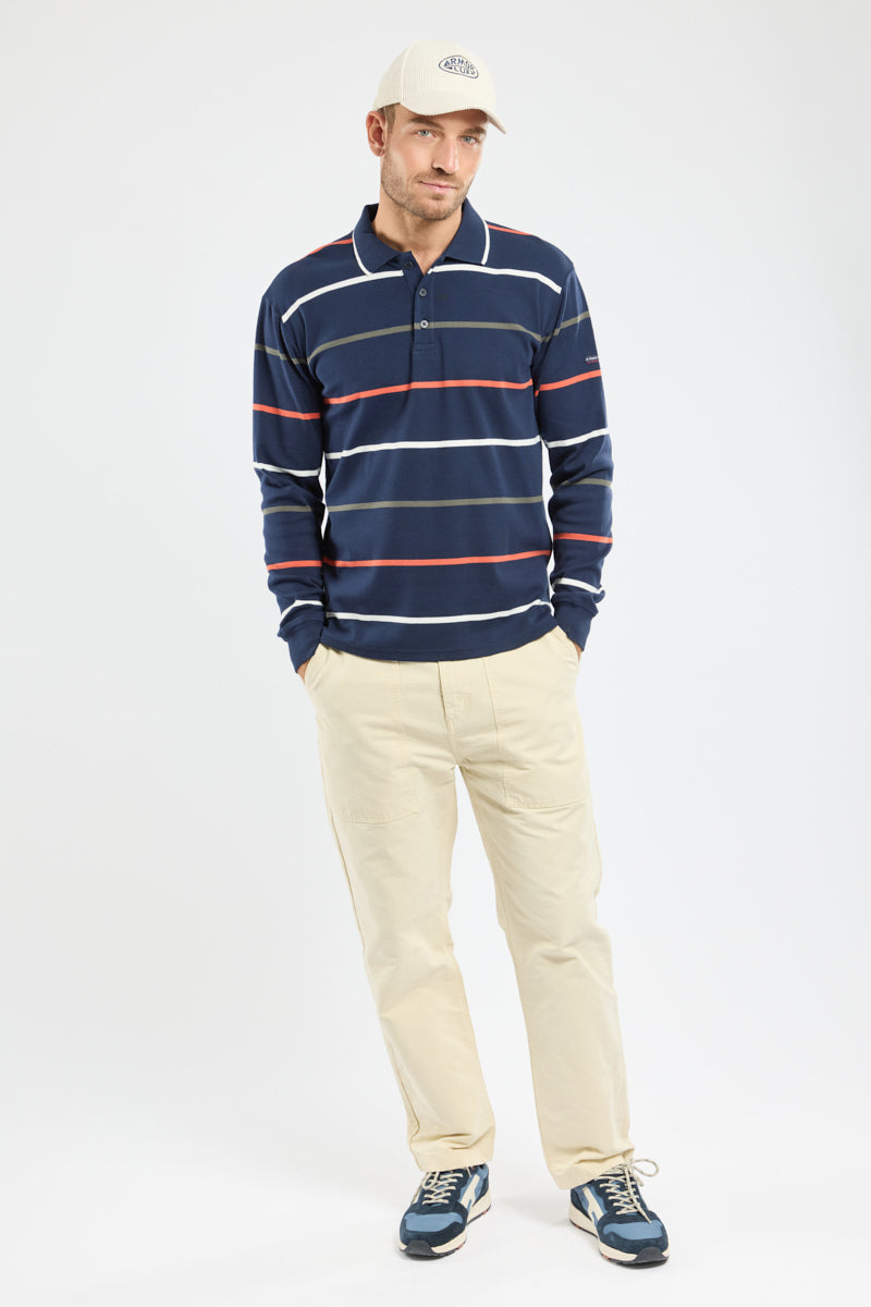 armor-lux-h-ritage-polo-homme-manches-longues-coton-ray image 3