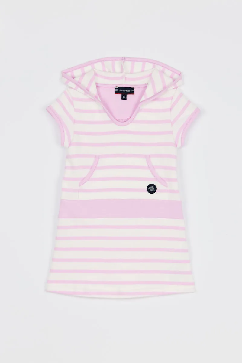 armor-lux-h-ritage-robe-balancelle-baby-coton-pais-capuche image 1