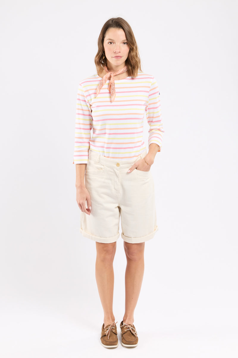 armor-lux-marini-re-tricolore-femme-en-coton-rustique image 3