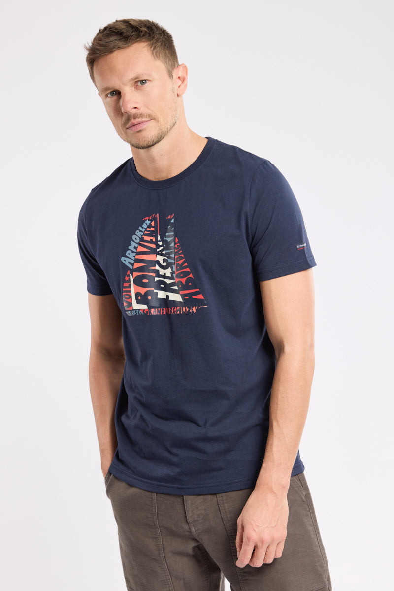 armor-lux-t-shirt-h-ritage-homme-coton-l-ger-voiliers image 1