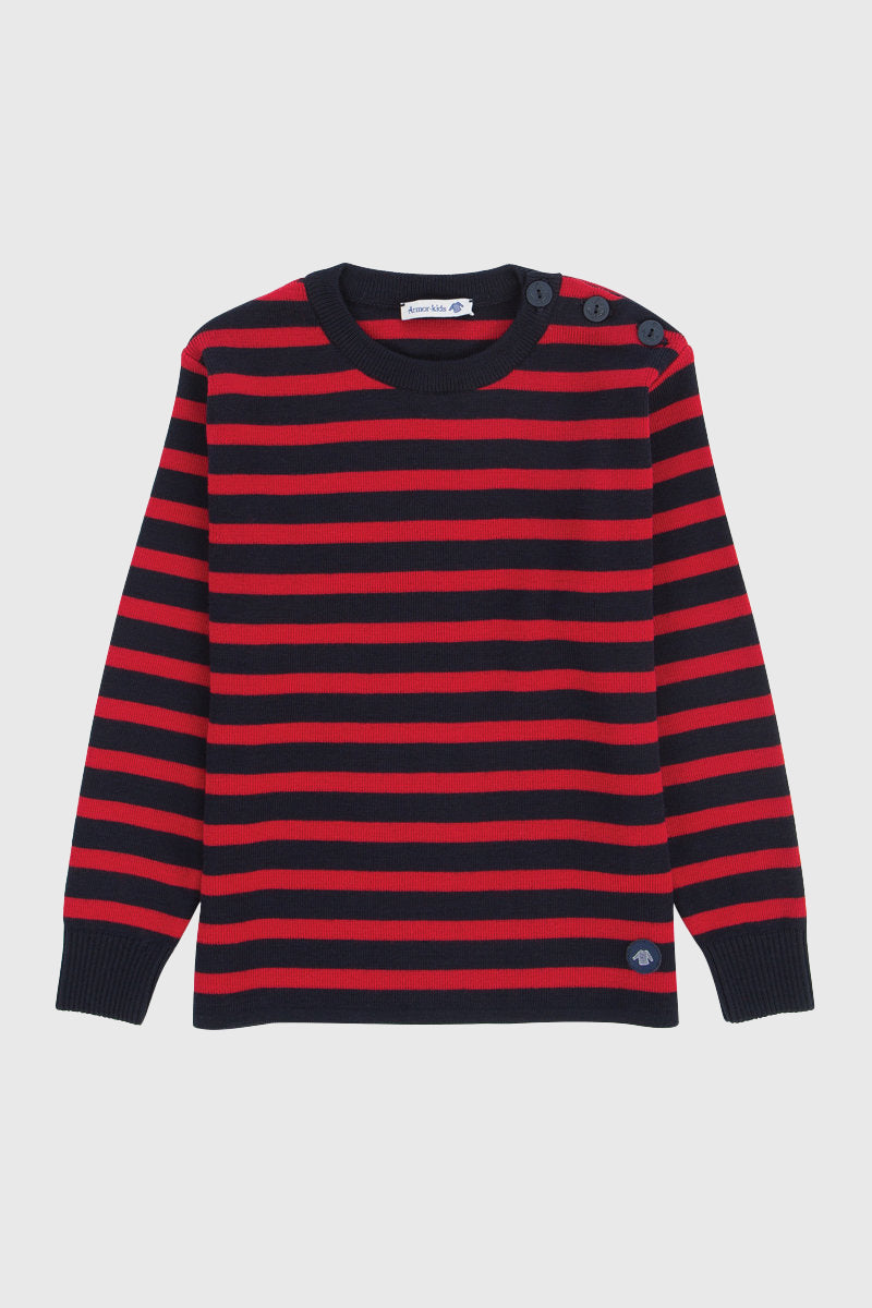 armor-lux-briac-kids-pull-marin-enfant-100-laine image 1