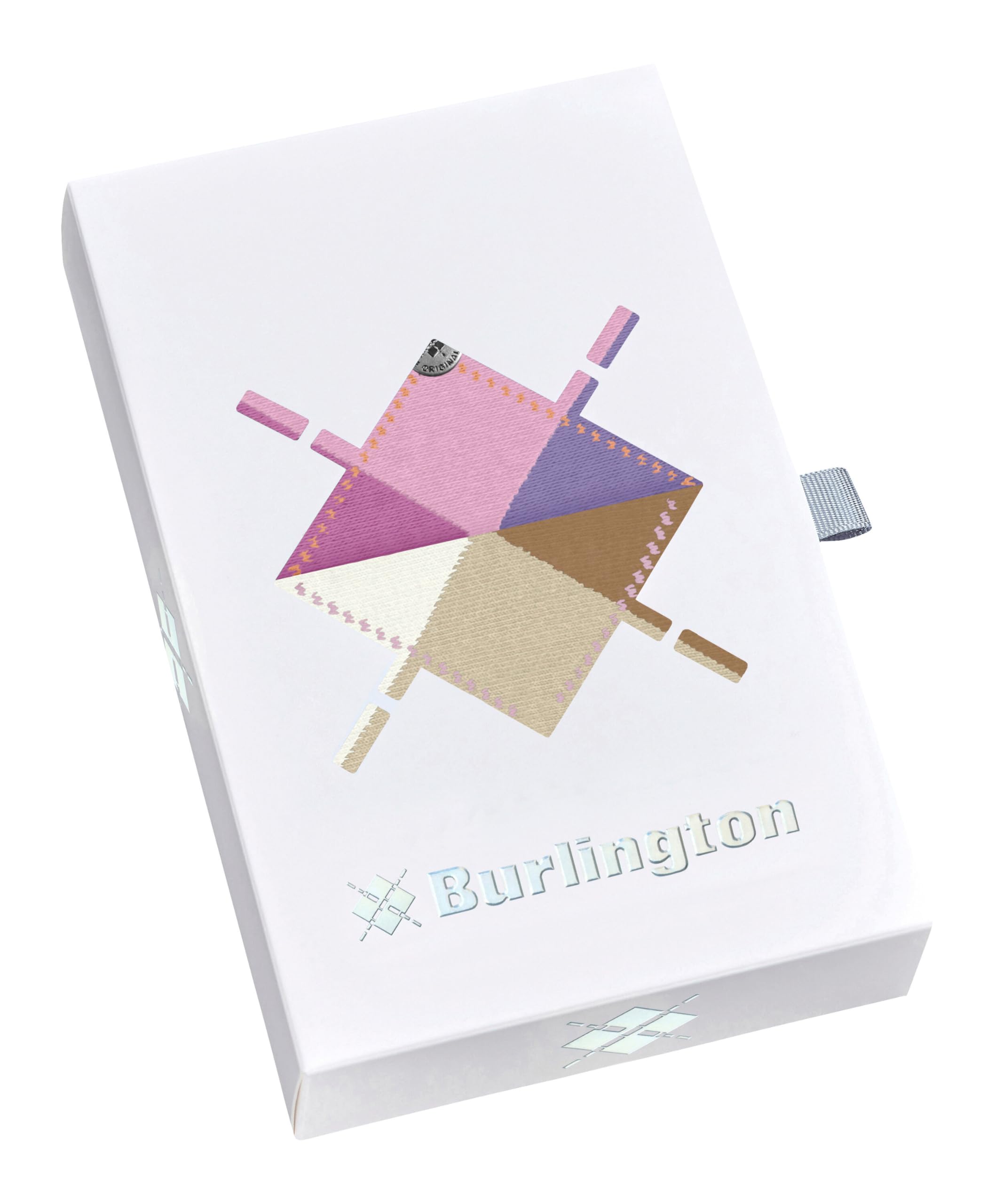 burlington-basic-gift-box-chaussettes-femme-coton-beige-rose-mix-2-paires-36-41 image 2