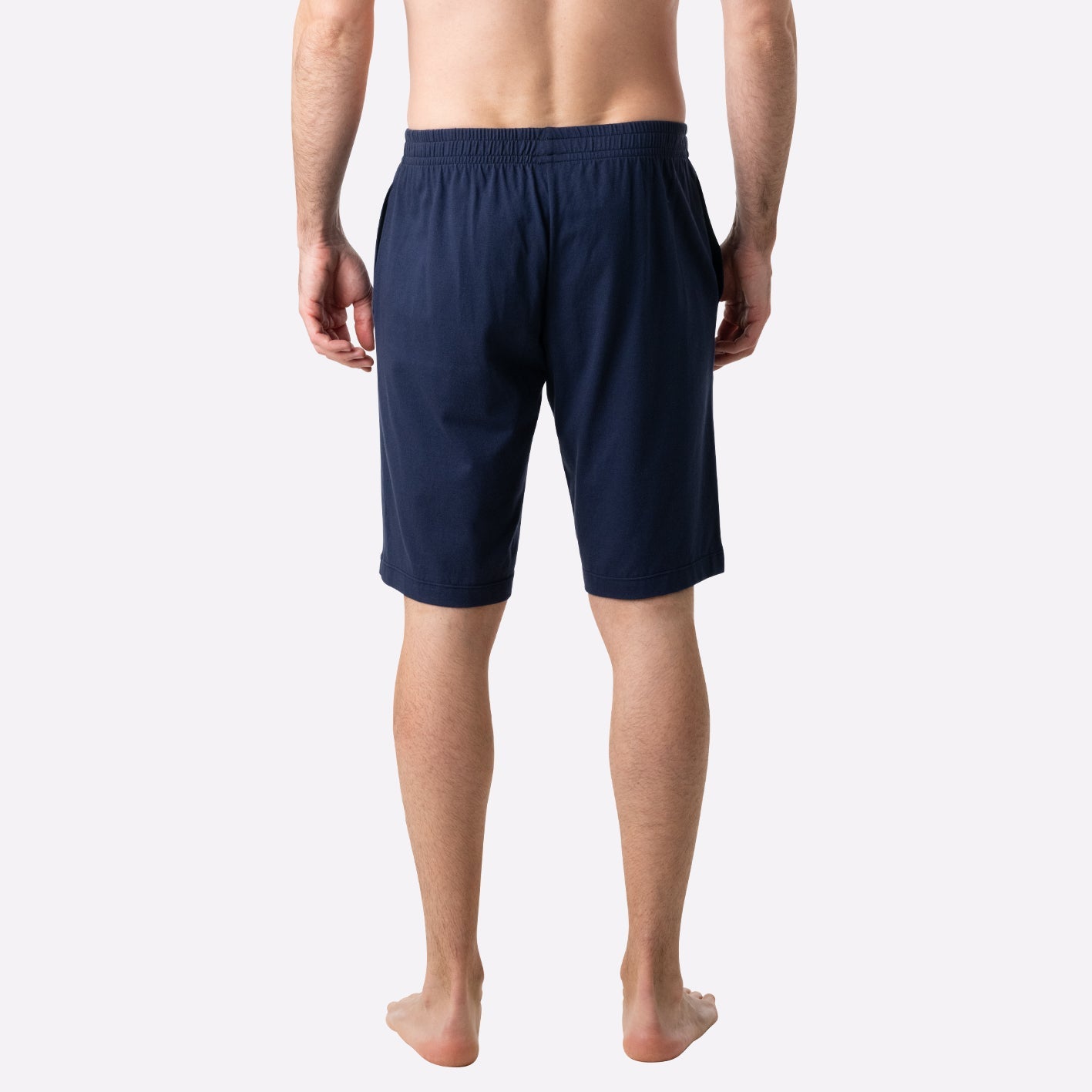 eminence-club-pyjama-court-homme-col-t-marron-marine image 6