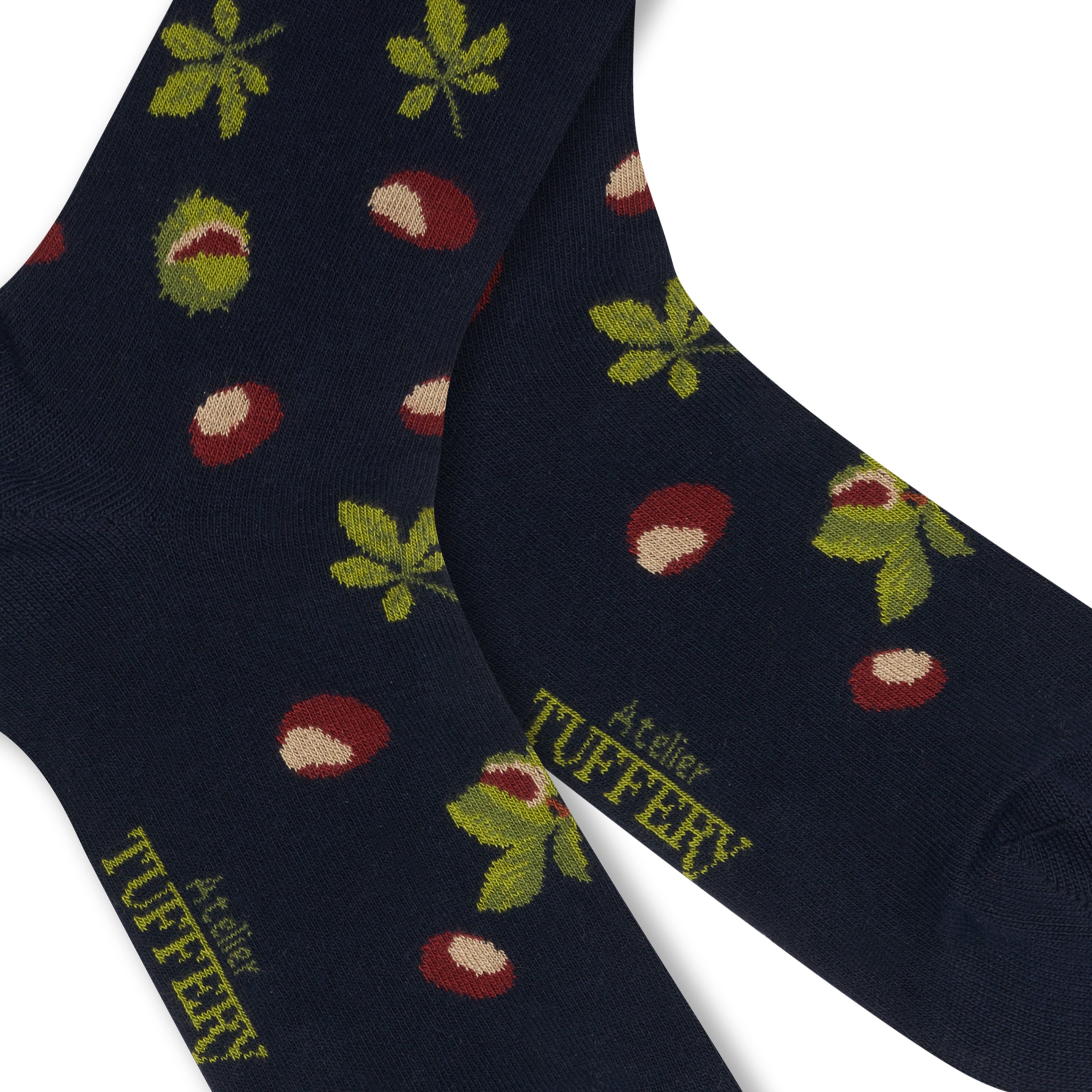 atelier-tuffery-chaussettes-fines-unisexes-bleues-montantes image 2