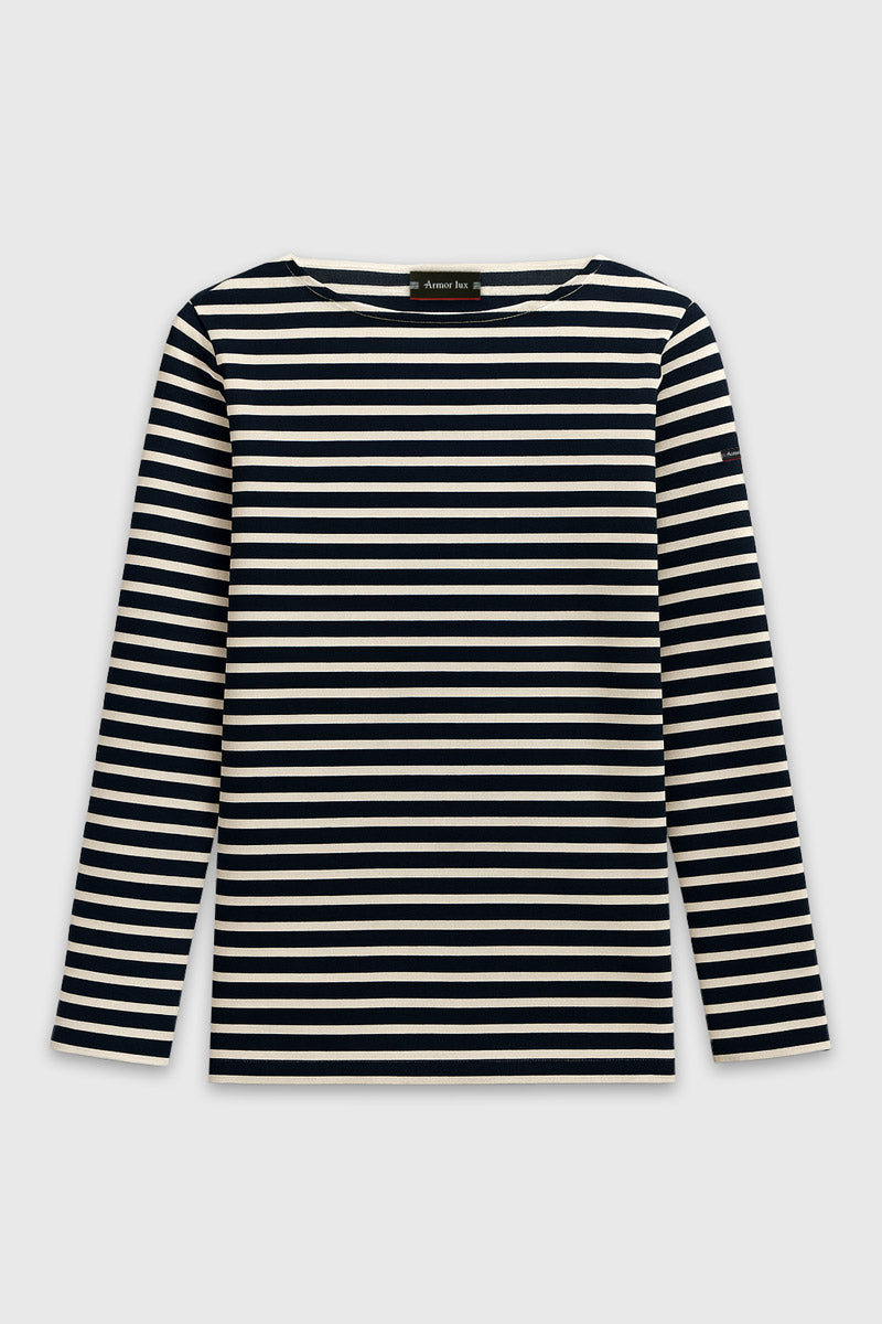 armor-lux-marini-re-lesconil-femme-coton-pais-col-bateau-3 image 1