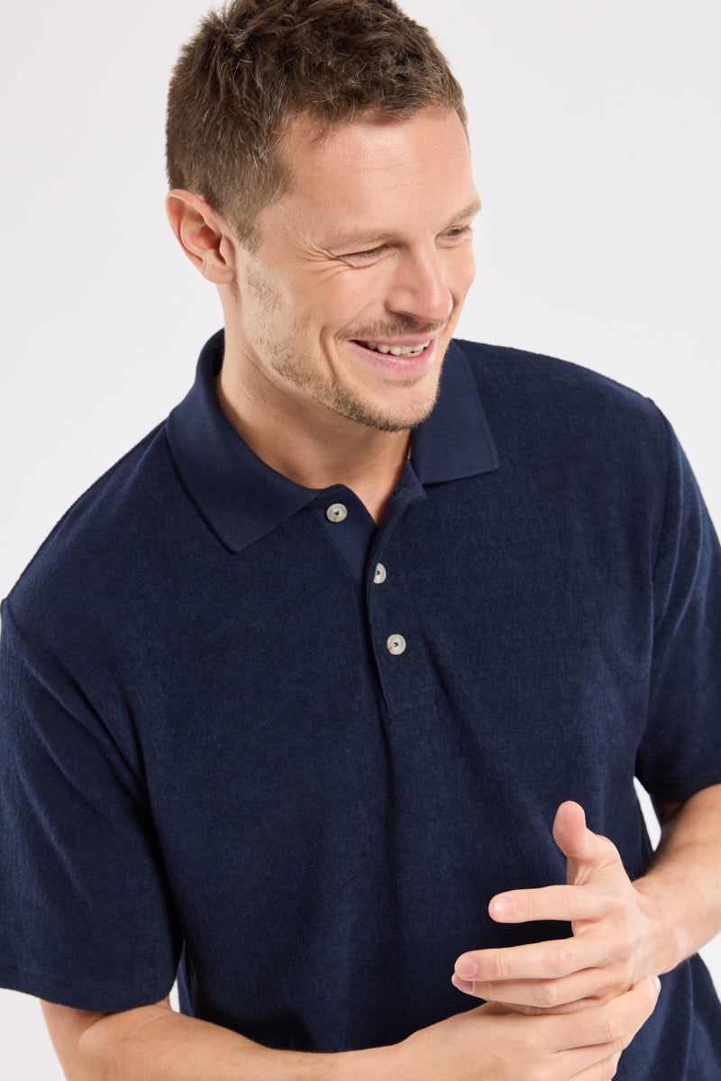 armor-lux-polo-h-ritage-homme-coton-bouclette-manches-courtes image 2