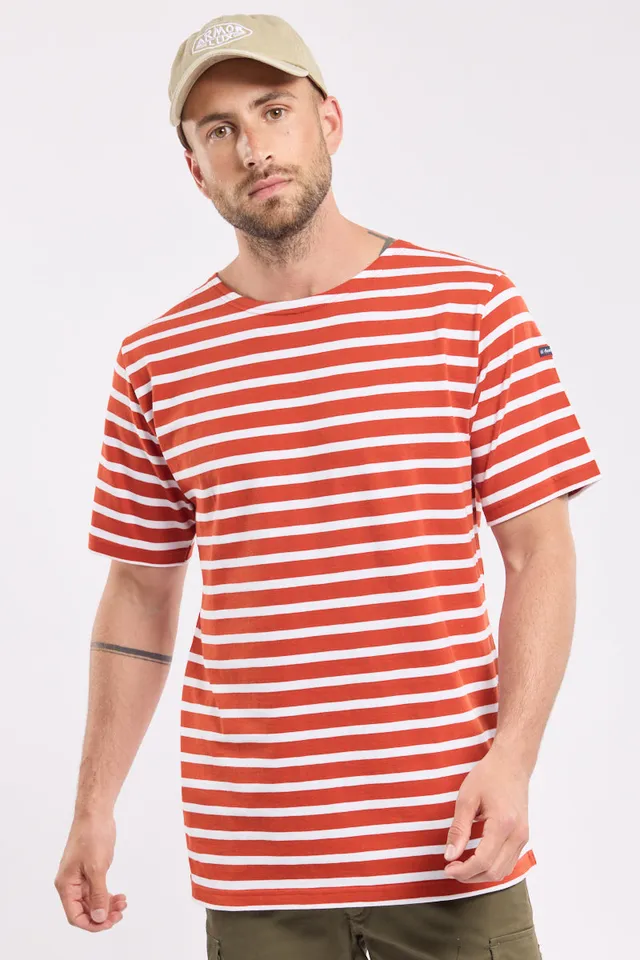 armor-lux-marini-re-manches-courtes-coton-lourd-homme image 1