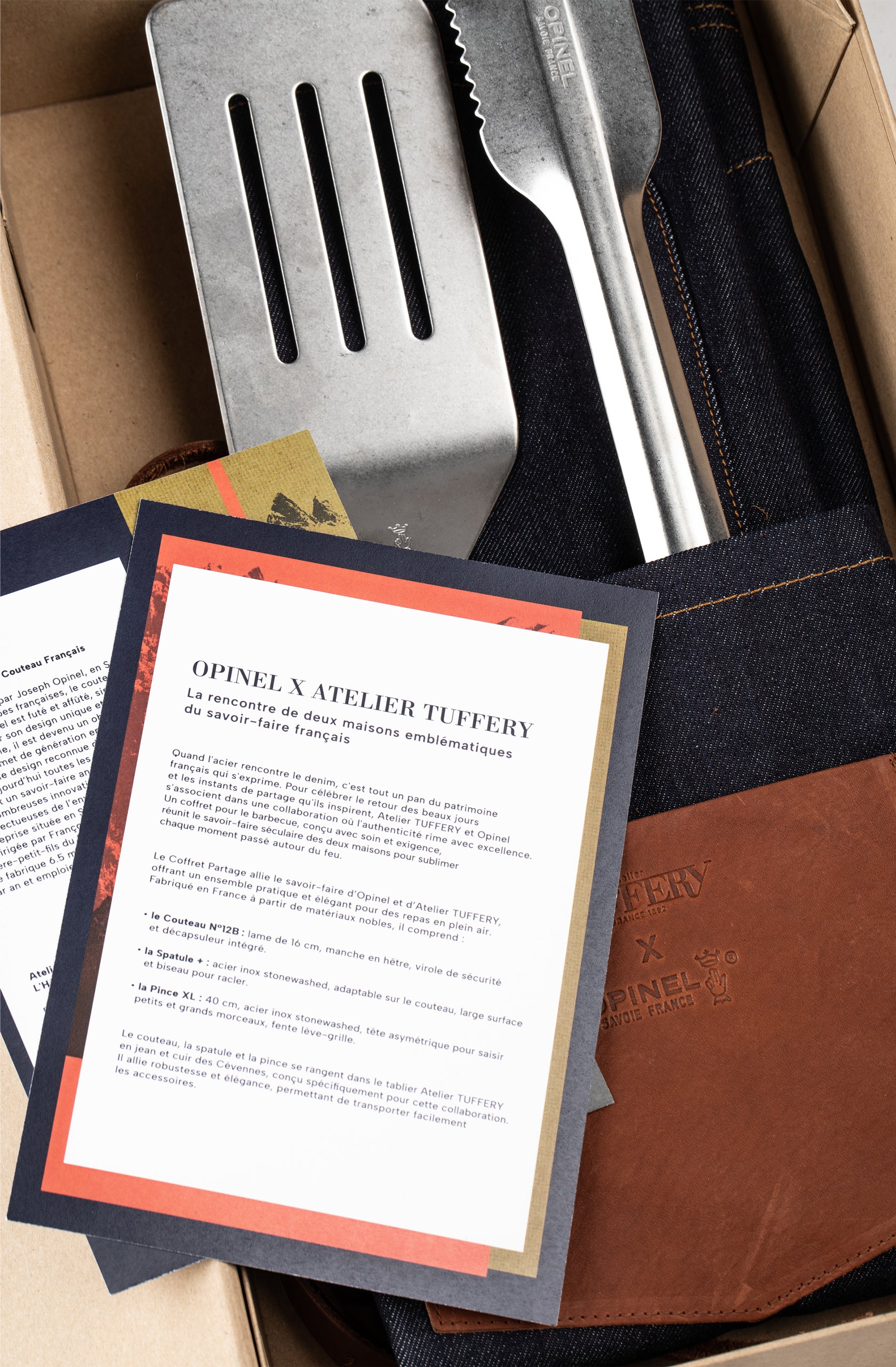 atelier-tuffery-x-opinel-set-barbecue-coffret-partage image 2