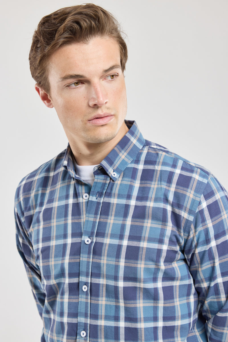 armor-lux-chemise-droite-carreaux-homme-coton-lin image 4