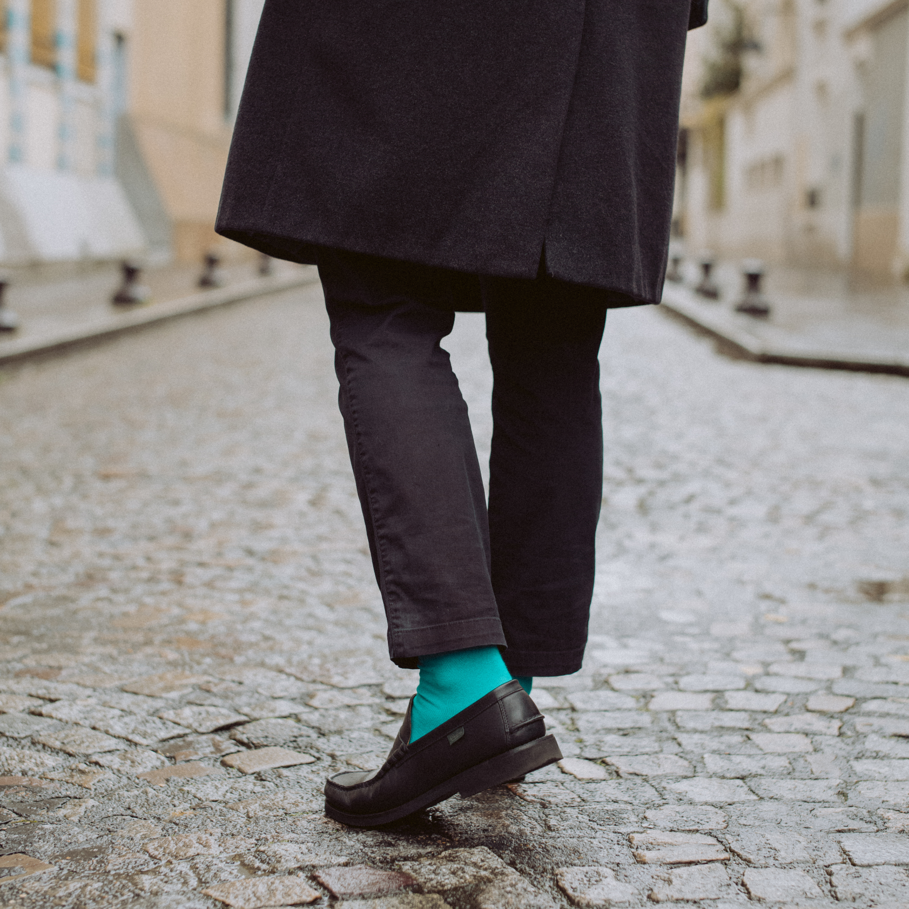 archiduchesse-bleu-canard-chaussettes-de-ville-mi-haute image 5