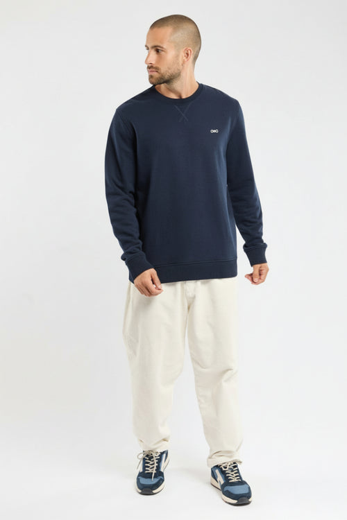 armor-lux-sweatshirt-coton-et-lyocell-unisexe-col-rond image 2