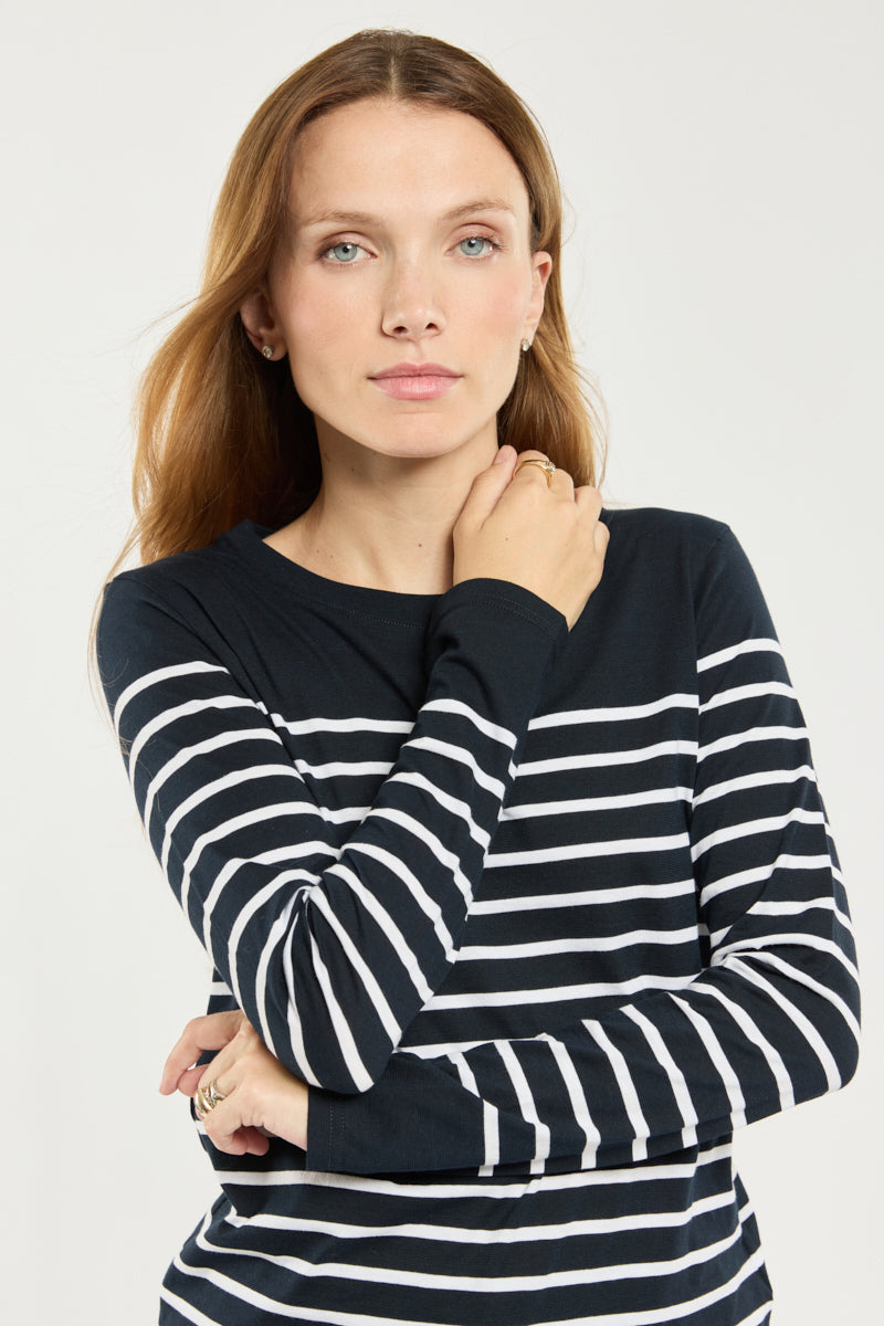 armor-lux-amiral-marini-re-femme-coton-l-ger-jersey image 2