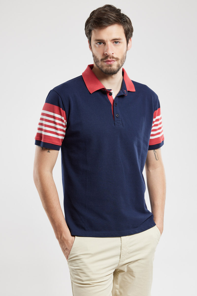 armor-lux-polo-manches-courtes-ray-homme-coton-piqu image 1