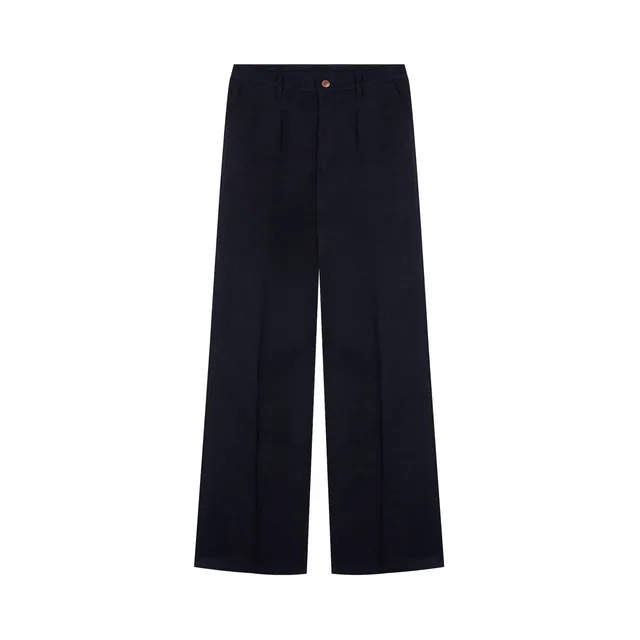 atelier-tuffery-gabi-pantalon-femme-large-taille-haute-lin-fran-ais-indigo image 1