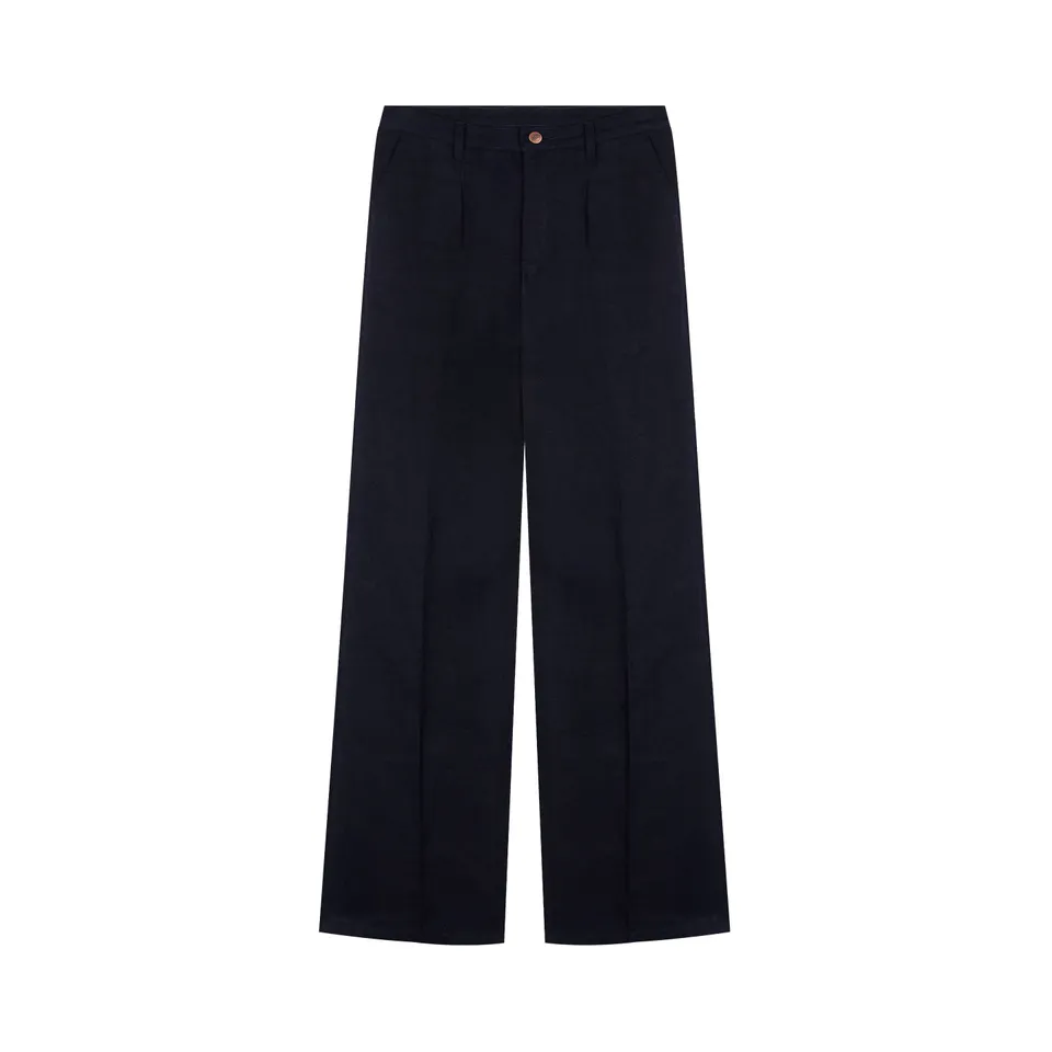 atelier-tuffery-gabi-pantalon-femme-large-taille-haute-lin-fran-ais-indigo image 1