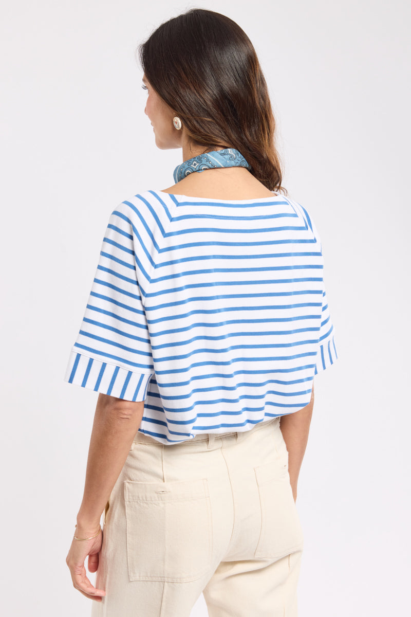 armor-lux-marini-re-femme-manches-3-4-raglan-coton-interlock image 4