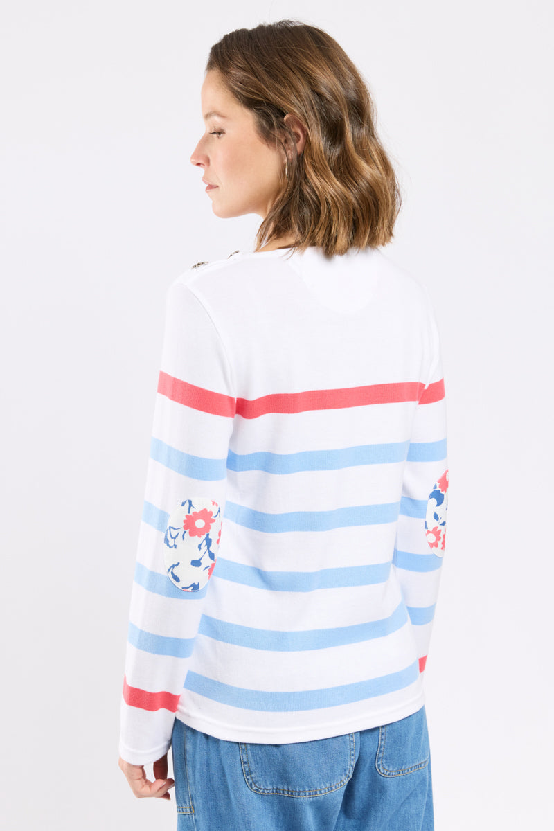 armor-lux-marini-re-femme-coudi-res-contrast-es-coton image 2