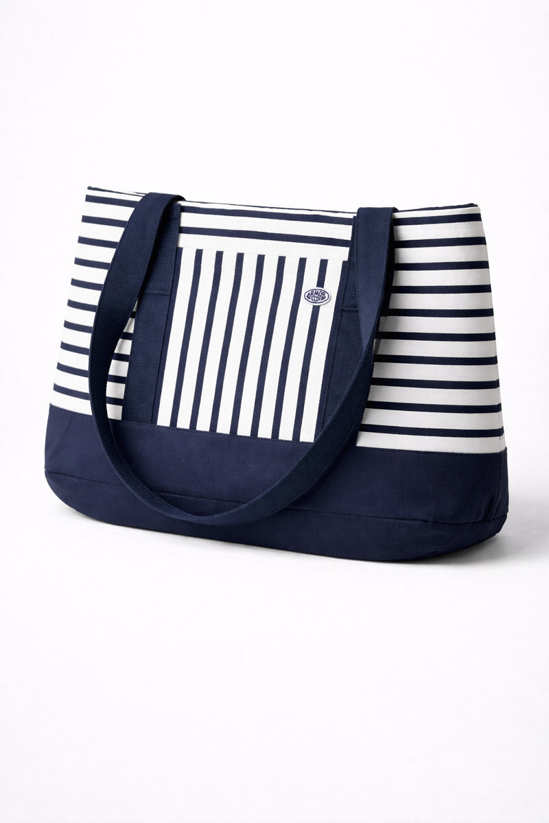 armor-lux-h-ritage-sac-de-plage-ray-coton-30-x-51-cm image 2