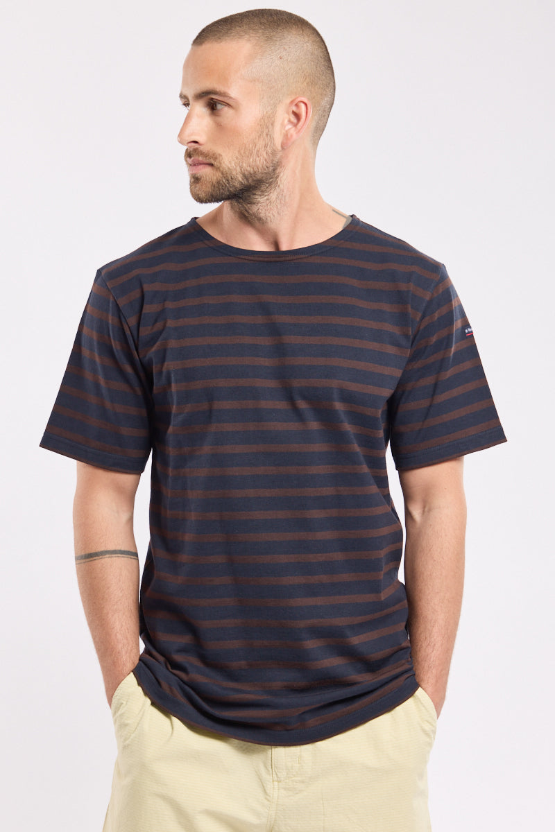 armor-lux-marini-re-manches-courtes-homme-coton-lourd-col-rond image 3
