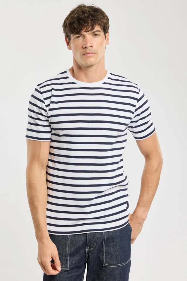 armor-lux-marini-re-morgat-homme-coton-manches-courtes image 1