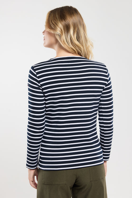 armor-lux-lesconil-marini-re-manches-longues-coton-interlock-col-bateau image 5