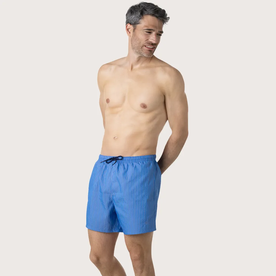 eminence-trendy-bermuda-de-bain-homme-seersucker-recycl image 1