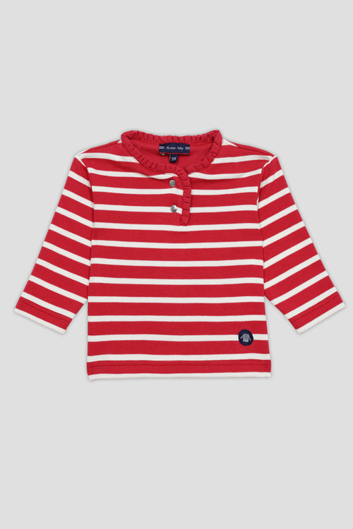 armor-lux-marini-re-b-b-col-boutonn-coton-pais-260-g-m image 2