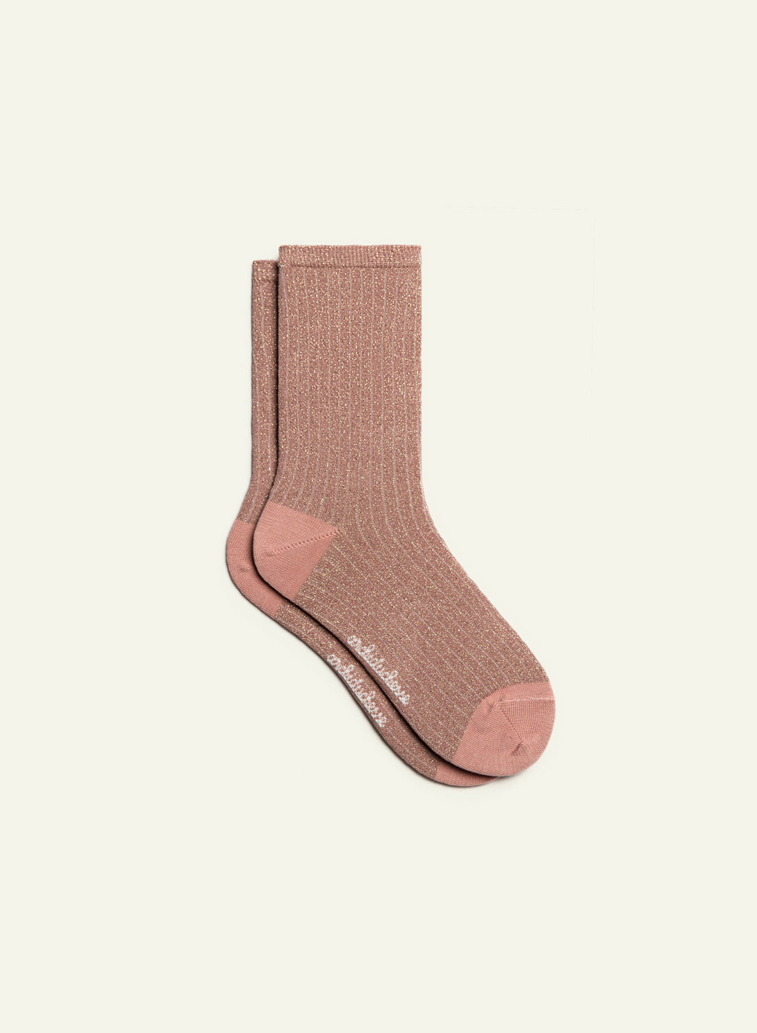 archiduchesse-paillet-e-rose-macaron-chaussettes-courtes-lurex image 2