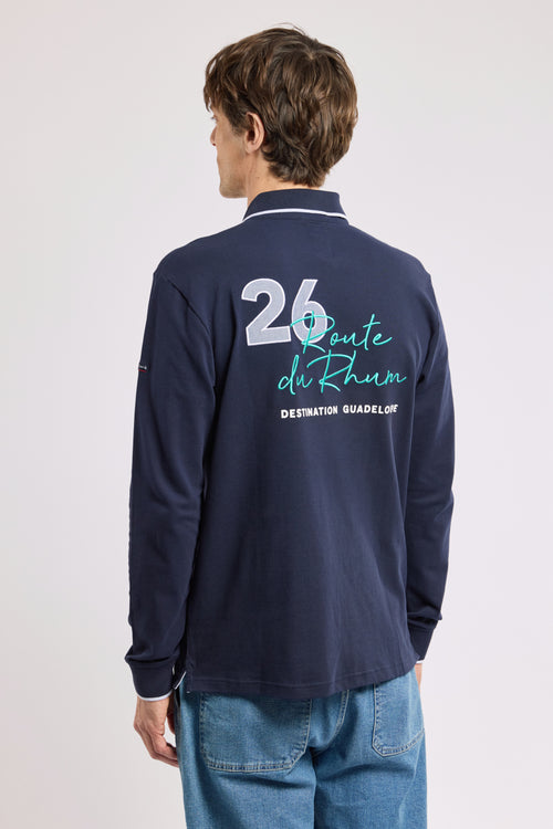 armor-lux-polo-homme-route-du-rhum-manches-longues-piqu image 3