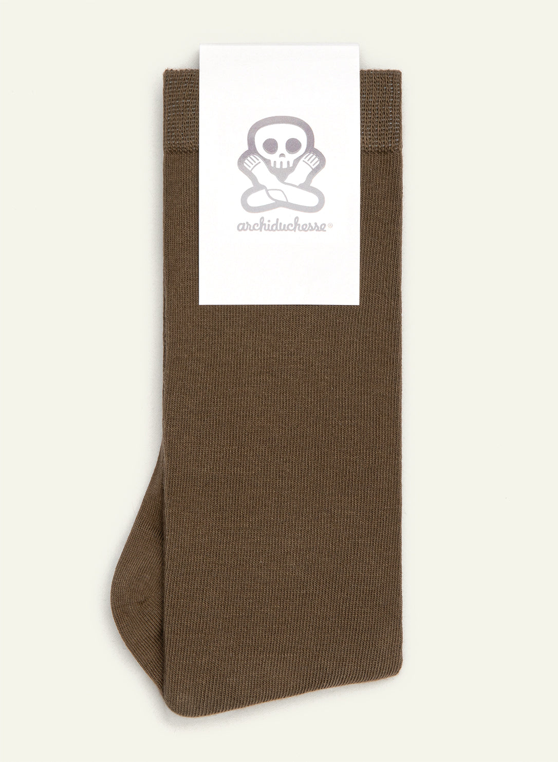 archiduchesse-chaussettes-de-ville-brun-cigare-mi-hautes-coton image 3
