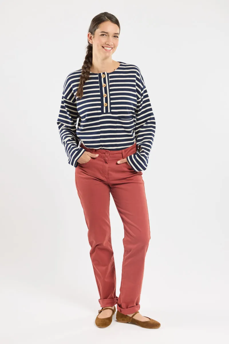 armor-lux-pantalon-droit-femme-5-poches-coton-stretch image 1