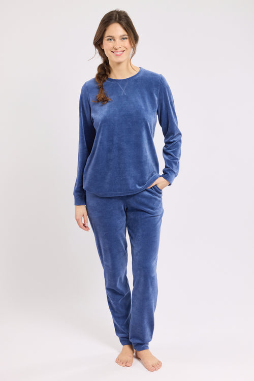 armor-lux-pyjama-jogging-velours-femme-haut-pantalon-2 image 6