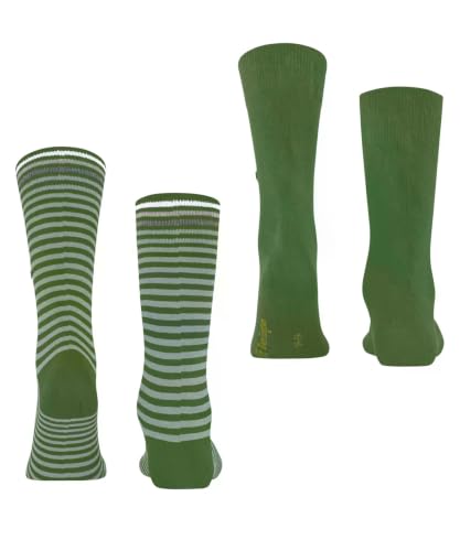 burlington-everyday-stripe-mixed-multipack-chaussettes-homme-coton-2-paires-vert image 7