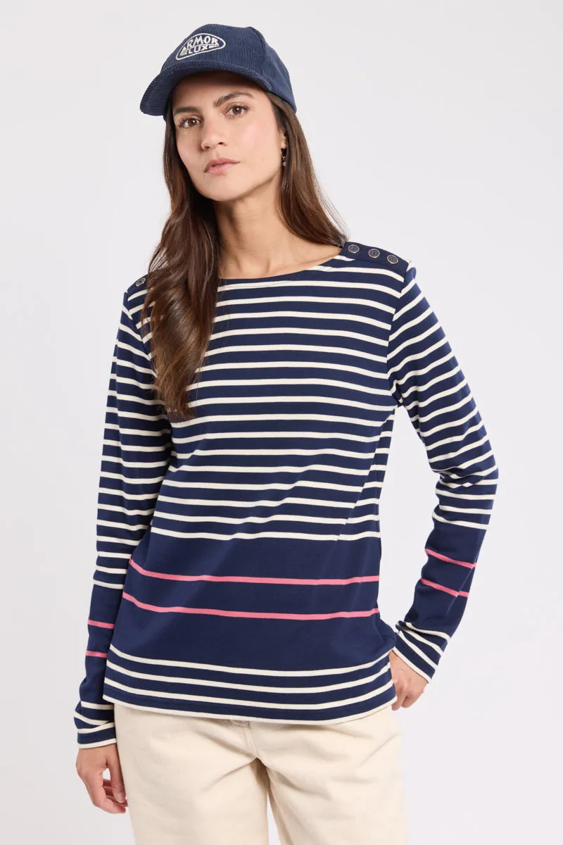 armor-lux-marini-re-femme-paule-boutonn-e-coton-pais-2 image 1