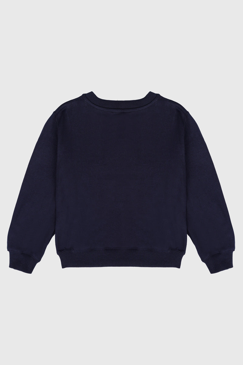 armor-lux-sweat-kids-fille-coton-rustique-manches-bouffantes image 2