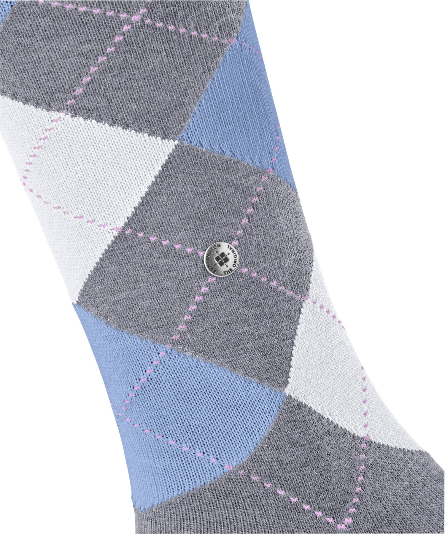 burlington-queen-chaussettes-longues-femme-coton-gris-arctic-m-lange-36-41 image 6